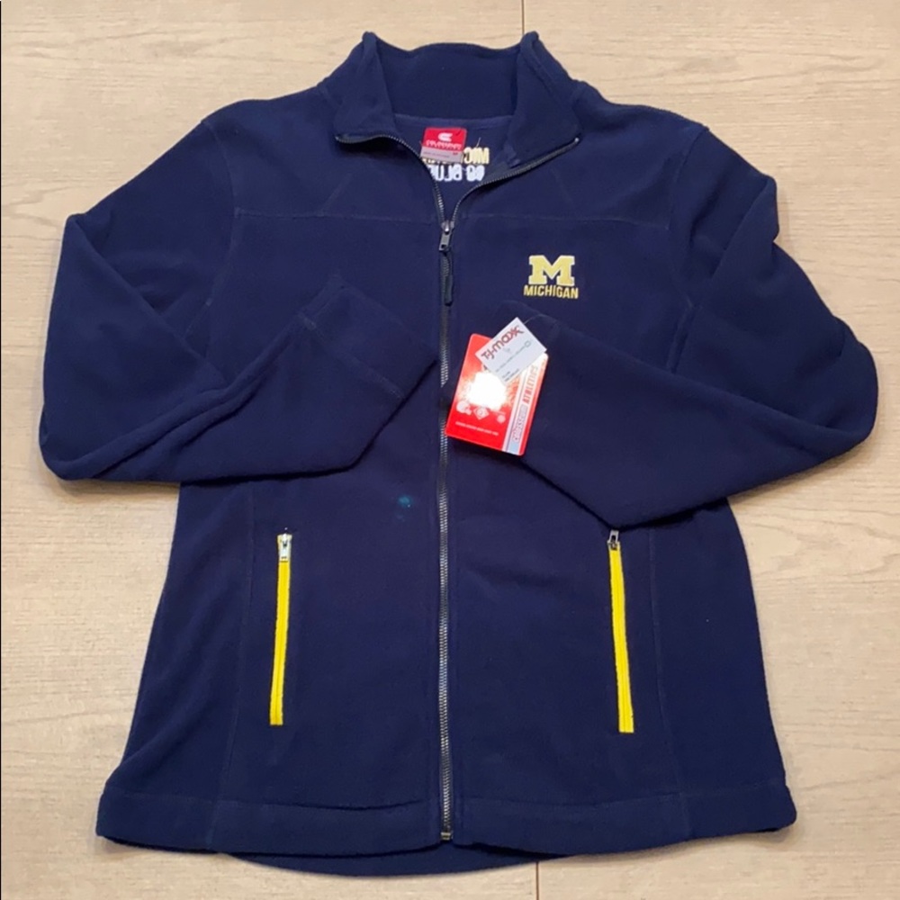 University of Michigan Fleece Zip Up Jacket